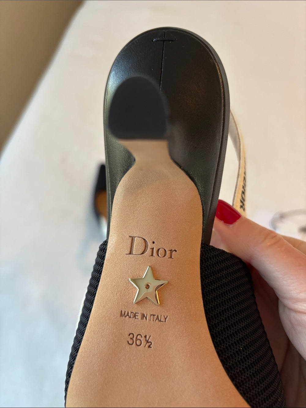 Dior Christian Dior Black J'Adior Slingback Kitten Heel Pumps 36 1/2 EU - NWT - Picture 13 of 17